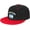 Red, variant on Flag of Argentina Snapback Hat Adjustable Washable Adult Flat Brim Hip Hop Hat White
