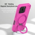 thumbnail image 2 of Allytechgroup EVA Case for iPhone 15 Pro Max with Stand, Support Wireless Charging Slim Phone Case with Kickstand for Kids Shockproof Protective Bumper for iPhone 15 Pro Max, Rose, 2 of 9
