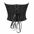 thumbnail image 7 of Court Style Outfit Lace Bodice Double Layer Corset Shaping Top Body For Casual Wear All Seasons,Color:Black, 7 of 7