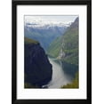 thumbnail image 2 of Tourist Cruise Ship on Geiranger Fjord, Western Fjords, Norway, Scandinavia, Europe Framed Print Wall Art By Christian Kober, 2 of 5