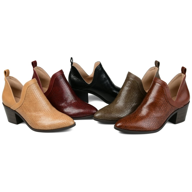 Journey Crew Womens Textured Design Bootie Walmart