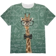 Giraffe Geek Math Formulas All Over Youth T Shirt Multi YSM
