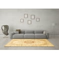 thumbnail image 3 of Ahgly Company Indoor Round Medallion Brown Traditional Area Rugs, 4' Round, 3 of 4