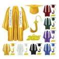 thumbnail image 6 of ZenCart Children Kindergarten Graduation Uniform with Tassel Hat And Shawl V Neck Knee Length Long Sleeve Zipper Closure Elementary Graduation Robe Kids Graduation Party Clothes, 6 of 8