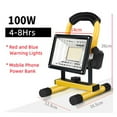 thumbnail image 2 of Projecteur LED Rechargeable 100W pour Site d'Urgence Extérieur, Camping, Rue, Maison, Portable, Performance Extraordinaire, 2 of 7