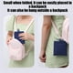 thumbnail image 5 of Bolsa de compras plegable, grande, multicolor, impermeable, con asas reforzadas para compras pesadas, ideal para quienes buscan el medio ambiente y para ir al mercado. Aestivo | Azul marino, 5 of 7