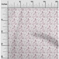 thumbnail image 2 of oneOone Cotton Jersey Pink Fabric Leaves Sewing Craft Projects Fabric Prints By Yard 58 Inch Wide, 2 of 5