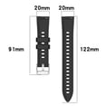 thumbnail image 3 of KNFATEQVEDG My Items 20mm Textured Silicone Watch Strap Comfortable Fit for All Day Wear Versatile Colors for Active, 3 of 4