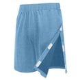 thumbnail image 3 of UDAUDU Tear Away Shorts for Women Men Easy Access Adaptive Pants Post Surgery Breakaway Lounge Short Casual Loose Fit Recovery Hip Knee Ankle Magic Tape Athletic Shorts with Pockets Sky Blue, 3 of 7