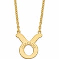 thumbnail image 1 of Ss/Gold Plated Gold Sterling Silver Taurus Zodiac Necklace Made In United States -Jewelry By Sweet Pea, 1 of 5