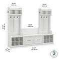 thumbnail image 2 of Woodland Entryway Storage Set with Doors in White Ash - Engineered Wood, 2 of 11