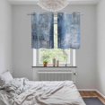 thumbnail image 5 of Blue Kitchen Curtains Small Short 39 Inch Length, Retro Oil Painting Modern Abstract Art Aesthetics Grommet Bedroom Living Room Curtains, Light Filtering Cafe Curtain Drapes 2 Panels Set 55''x39'', 5 of 9