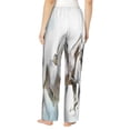 thumbnail image 3 of Fotbe Running White Horses Women's Pajama Pants,Sleepwear Pants,Pj Bottoms Drawstring And Pockets-Small, 3 of 9
