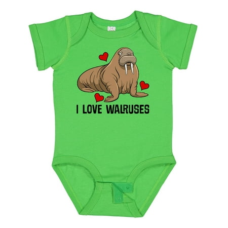 

Inktastic Walrus Cute Arctic Animals Gift Baby Boy or Baby Girl Bodysuit