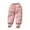 Pink, variant on Boys Girls' Puffer Pants Toddler Baby Fleece Lined Elastic Waist Tapered Leg Quilted Jogger Pants Thick Thermal Trousers(Gray,1-2 Years)