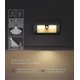 thumbnail image 3 of Nirvana Recessed wall light with motion detector for outdoor use - 6 W - LED IP65 - waterproof - 3000 K - warm white - aluminum - dark gray, 3 of 5