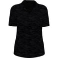 thumbnail image 3 of Callaway Apparel CGW751 Ladies Broken Stripe Polo-Black-S, 3 of 6