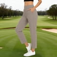 thumbnail image 2 of Posijego Womens Casual Capri Pants High Waist Straight Leg Cropped Pants Summer Office Work Dress Pants with Pockets, 2 of 9