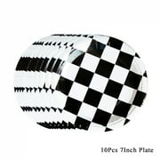 Checkered Race Car Party Black White Checkered Flag Tablecloth Road Tablecloth Racetrack TableCover Racing Birthday Party Decor