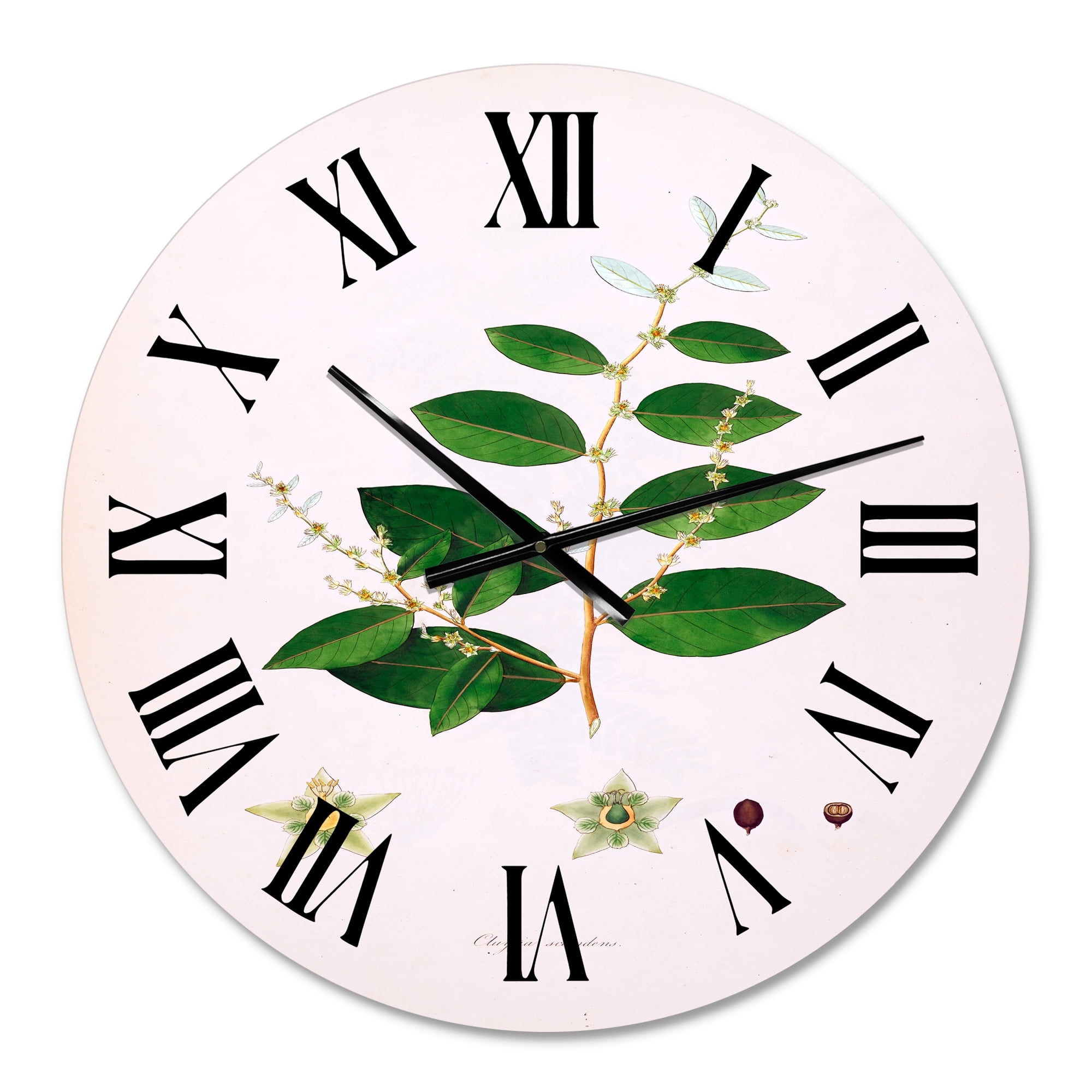 Designart 1 in Quartz Farmhouse Wall Clock