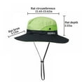 thumbnail image 2 of Bucket Hat Quick Drying Packable Wide Brim Breathable Foldable Sunshade Sun Ponytail Cap With Chin Strap, 2 of 4