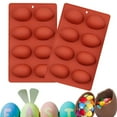 thumbnail image 6 of 8 Cavity Easter Egg Shape Silicone Baking Moulds Food Grade Supplies for Cake Decoration Chocolate Candy and Bread Making, 6 of 9