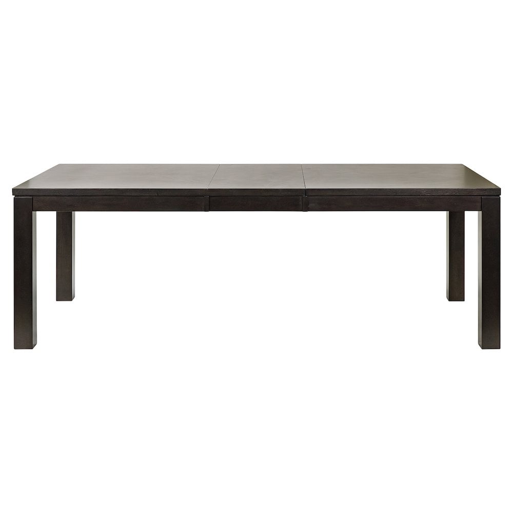 Modern Wood Rectangular Extension Kitchen Dining Table Black