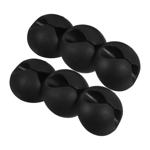 YUNLIGHTS 8Pcs Black USB Cord Organizer with Adhesive Cable Holder for Home Wire Management