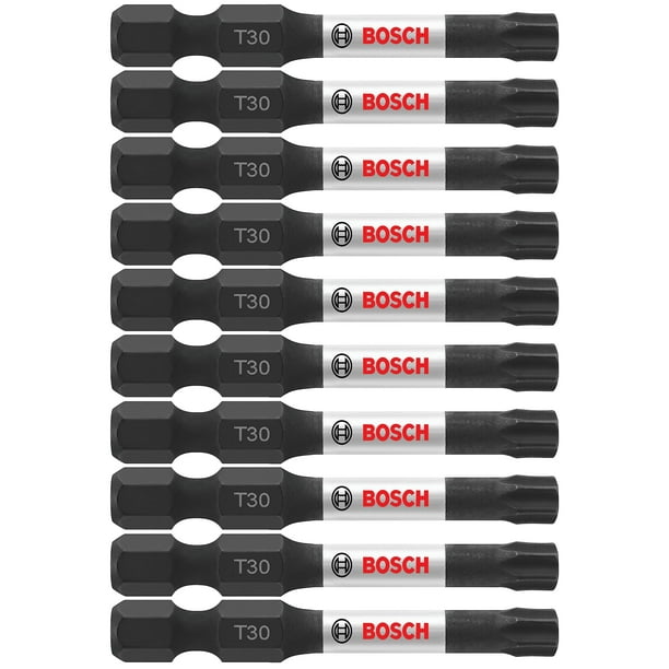 Brocas eléctricas para atornillar BOSCH ITT302B Torx #30, paquete de 10