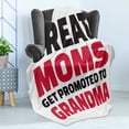 thumbnail image 4 of Grandma Soft Flannel Fleece Throw Blanket, Moms and Grandmothers Slogan with Positive Vibes Inspirational Words, Cozy Plush for Indoor and Outdoor Use, 60" x 80", Red Black White, by Ambesonne, 4 of 5