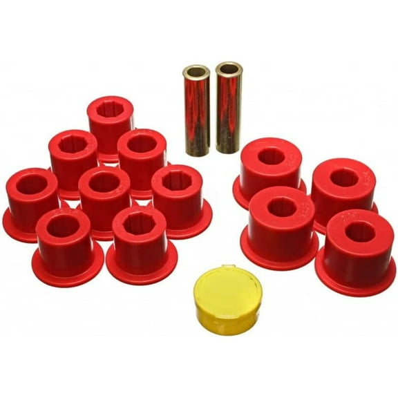 Energy Suspension For Nissan Pickup 1995-1997 Red Rear Leaf Spring Bushing Set | 7.2103R