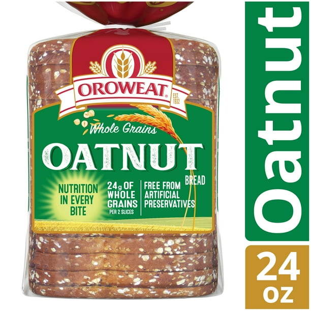 Oroweat Whole Grains Oatnut Bread, Baked with Simple Ingredients & Oats