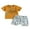 Orange, variant on Suealasg Toddler Boys Clothes 6M 1T 2T 3T Short Sleeve Letter Print T-Shirt Tops and Fish Print Shorts Sets 2Pcs Baby Summer Outfits