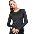 thumbnail image 4 of TOPTIE Tee-Shirt d'Entraînement pour Femmes Manches Longues Yoga Course Gym Sport T-Shirt-Rouge-TG, 4 of 5