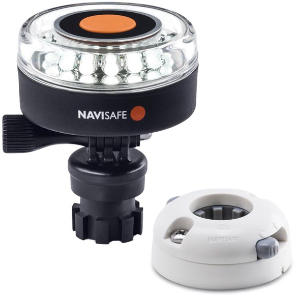 Navisafe Navilight 360 ligero de 2 nm, blanco con base Navimount