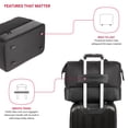 thumbnail image 4 of SWISSGEAR Weekender II Travel Tote Bag in Black for Travel, Gym and Everyday with Laptop Pocket and Bottom Compartment, 4 of 13