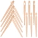 thumbnail image 2 of 100 pares de pinzas de madera para pan, fáciles de usar, pinzas de entrenamiento para palillos, utensilios de madera desechables para principiantes, para servir repostería y comida, 2 of 7