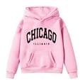 thumbnail image 3 of Tiijoy Toddler Girl's Hoodie Chicago Print Hooded Pullover Sweatshirt, Sizes 3-4T, 3 of 3