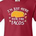 thumbnail image 4 of Inktastic Im Just Here For The Tacos Cinco De Mayo Youth T-Shirt, 4 of 5