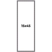 15x45 Frame Blue Kingsley Pewter Solid Wood Picture Frame Width 0.75 Inches |Interior Depth 0.5