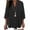 Black, variant on Vmvidoty Women's Plus Size Notched V Neck Long Sleeve Asymmetrical Hem Shirt Top Blouse White L