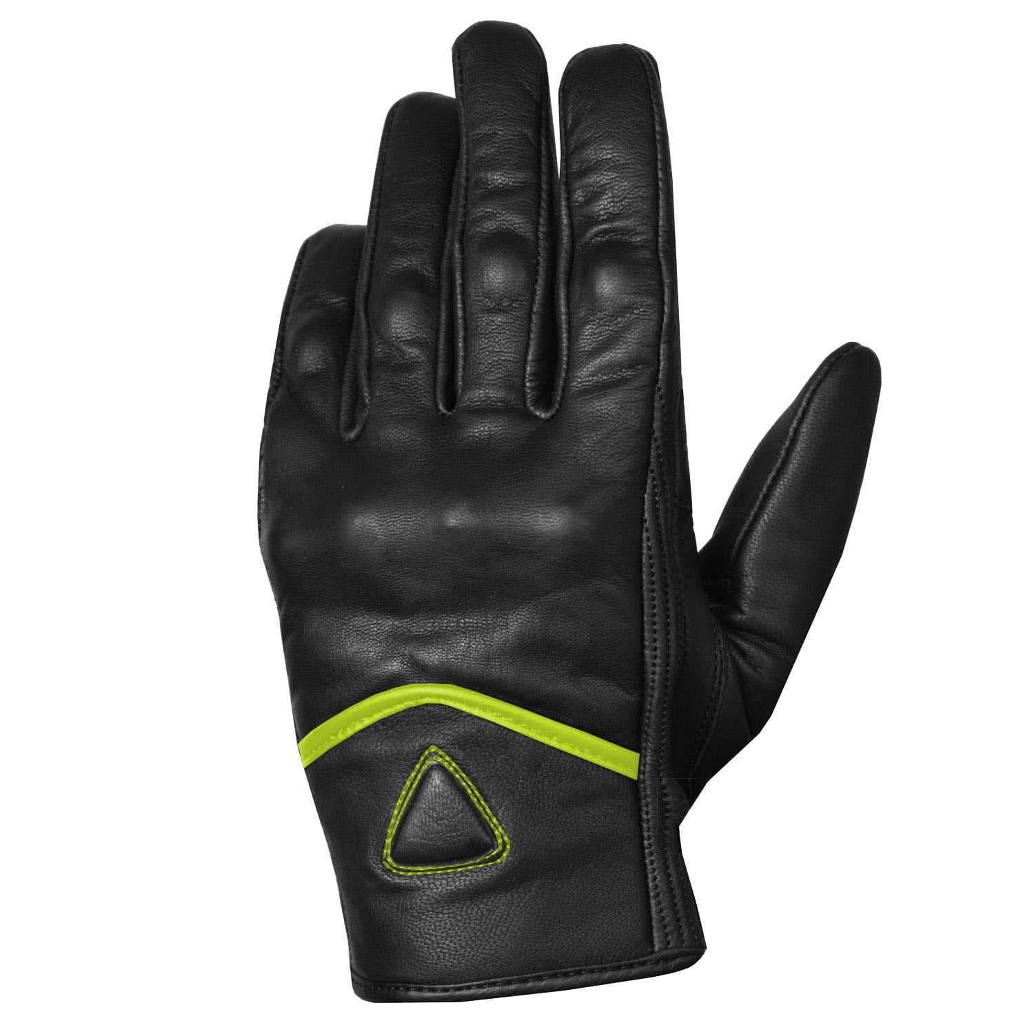Jackets 4 Bikes Men's Premium Leather Street Motorcycle Protective Cruiser Biker Gel Gloves Blackgreen XXL