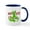 White/Navy Inside, variant on CafePress - Happy Easter Snake Bunny Mugs - 11 oz Ceramic Mug - Novelty Coffee Tea Cup