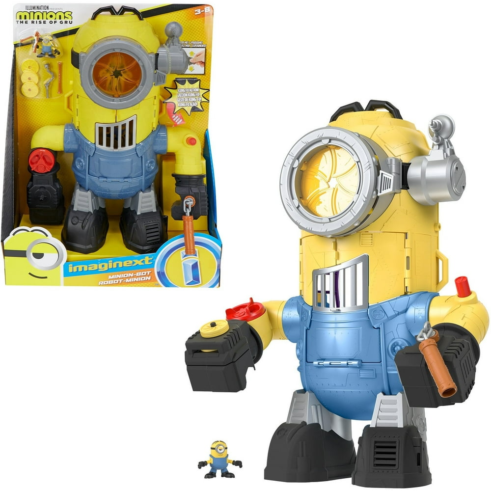 Imaginext Minions The Rise of Gru Minion-Bot Robot Playset - Walmart.com - Walmart.com