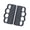 Black, variant on Silicone Gym Grips For Weightlifting Barbell Antislip Palm Protectors Men Women Fitness