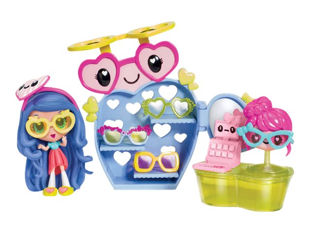 New Kawaii Crush PB /& Jamies Sunglass Shop Figure Doll Set Kids Gift