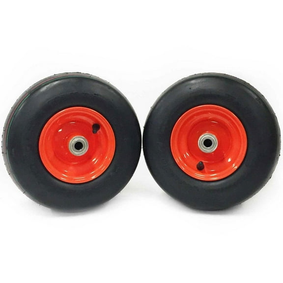 (2) Pneumatic Tire Assemblies 11x4.00-5 Fits Kubota Z100 K3011-18020 K3011-18030