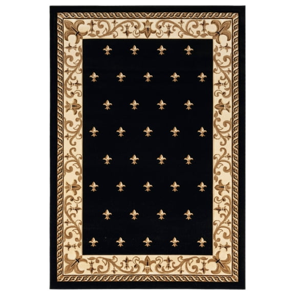 United Weavers Drachma Vesta Transitional Border Area Rug, Black, 7'10" x 10'6"