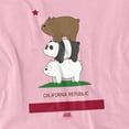 thumbnail image 2 of We Bare Bears Cali Stack Women's T Shirt, Pink, Medium, 2 of 6