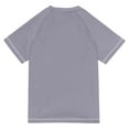 thumbnail image 6 of FORMRS Boys Rash Guard Short Sleeves Swim Shirt Quick Dry UPF 50+ Sun Protection, Sizes 3-12T, Purple Cityscape Painting, 6 of 6